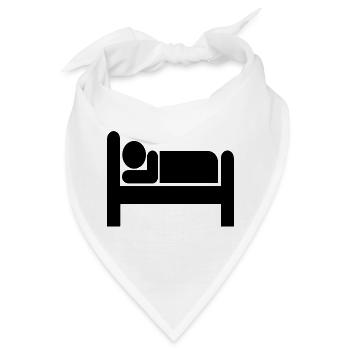 bett bed schlafen schlafzimmer sleeping room65 - Bandana - Weiß - Vorne