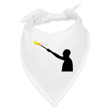 Fan Hooligan - Bandana - Weiß - Vorne
