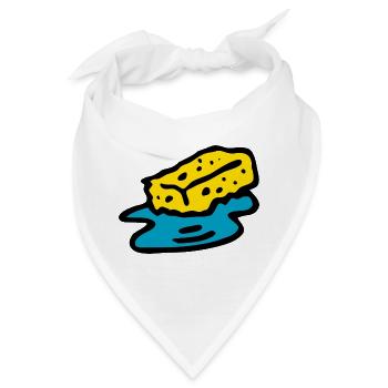 putzen cleaning putzfrau broom wischmop69 - Bandana - Weiß - Vorne
