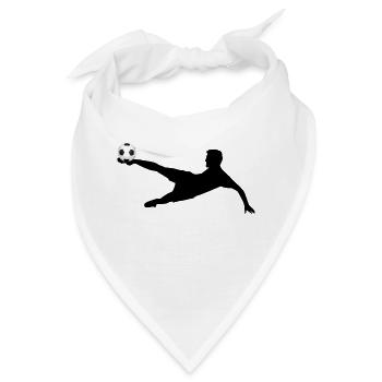 Fußball / Fallrückzieher - Bandana - Weiß - Vorne