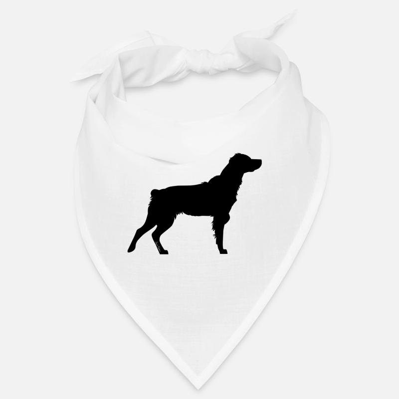 Regenbogen schwarz Spaniel Breton Bandana