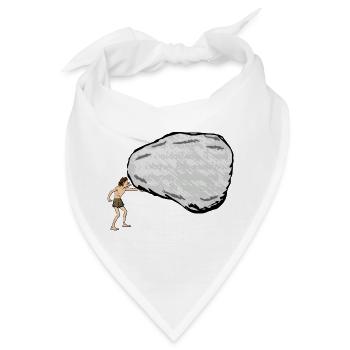 Steinzeit - Bandana - Weiß - Vorne