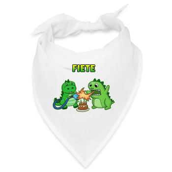 Fiete Geburtstag Geschenk - Bandana - Weiß - Vorne