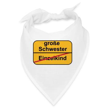 große Schwester - Bandana - Weiß - Vorne