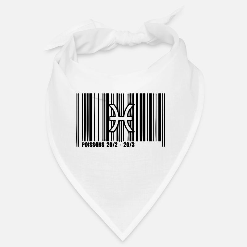 Sternzeichen Fische Barcode Bandana