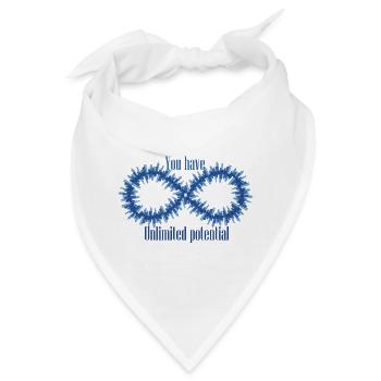 Sie haben unbegrenztes Potenzial - Bandana - Weiß - Vorne
