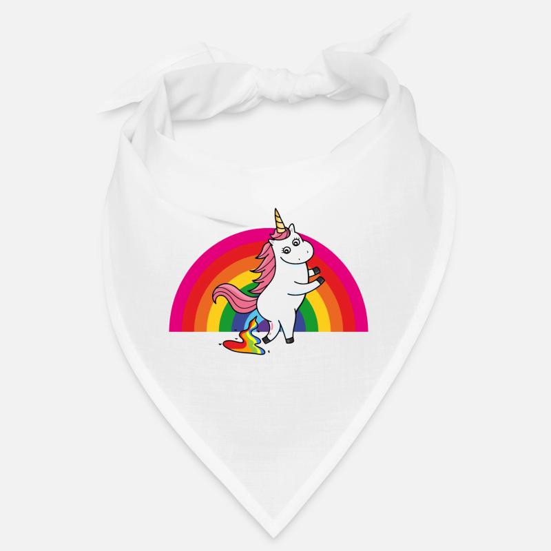 Kackendes Einhorn Regenbogen Bandana