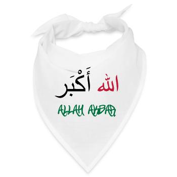 Allah Akbar - Bandana - Weiß - Vorne