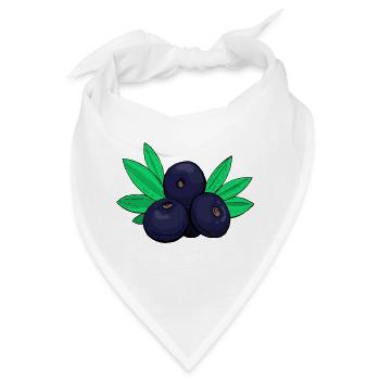 Acai Beeren Kohlpalme Beere - Bandana - Weiß - Vorne