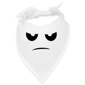 Böser Blick nicht anfassen lustig gamer - Bandana - Weiß - Vorne