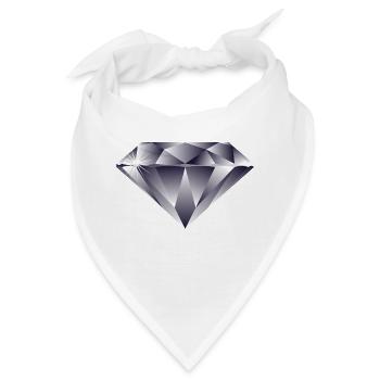 DIAMOND - DIAMAND - EXKLUSIV - Bandana - Weiß - Vorne