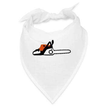 Säge - Bandana - Weiß - Vorne