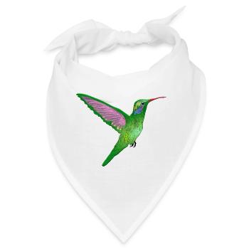 Kolibri - Bandana - Weiß - Vorne