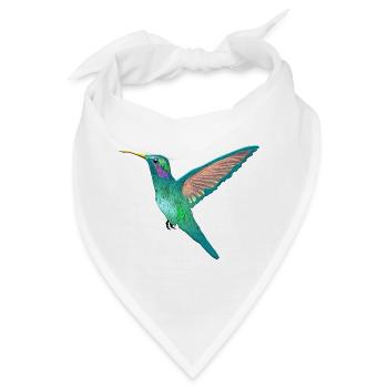 Kolibri Kleinster Vogel der Welt Bienenelfe Nektar - Bandana - Weiß - Vorne