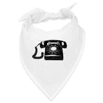 TELEFON - Bandana - Weiß - Vorne