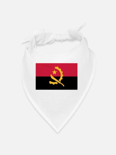 Drapeau angolais - Bandana - blanc - Devant