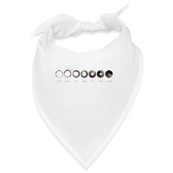Blende Fotografie Objektiv Kamera - Bandana - Weiß - Vorne