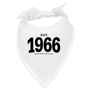 EST. 1966 Nineteen Sixty Six - Bandana - Weiß - Vorne