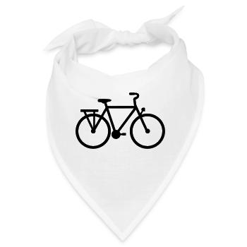 Fahrrad - Bandana - Weiß - Vorne