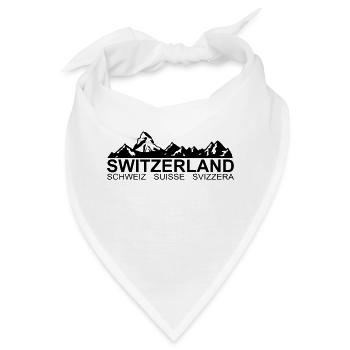 switzerland - schweiz - suisse - svizzera - Bandana - Weiß - Vorne