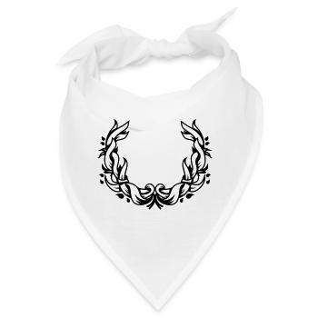 floraler Kranz - Bandana - Weiß - Vorne