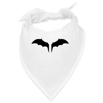 2 fluegel flughund fledermaus comic cartoon lustig - Bandana - Weiß - Vorne