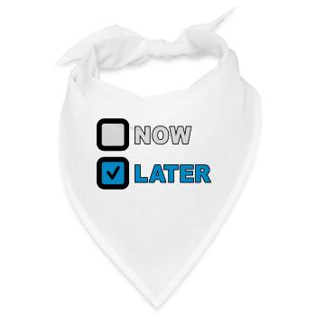 Now Later Question - Bandana - Weiß - Vorne