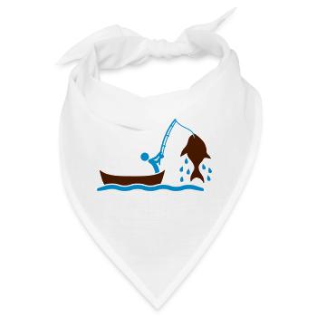 Fishing - Bandana - Weiß - Vorne