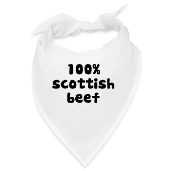 purepish 100 percent scottish beef - Bandana - Weiß - Vorne