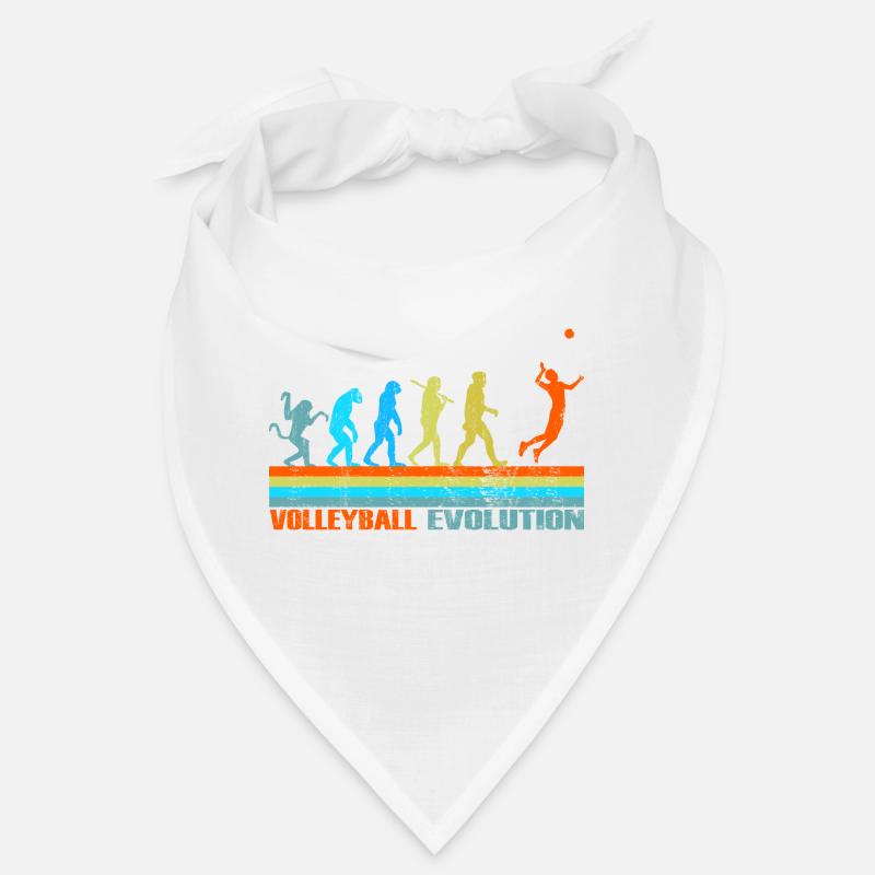 Volleyball Evolution retro Geschenk Bandana