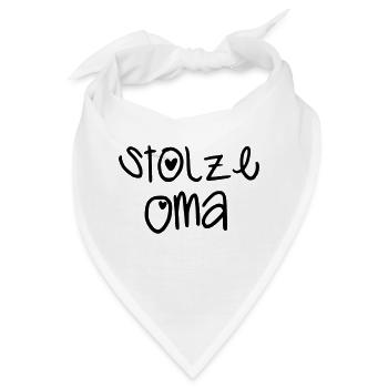 Stolze Oma - Bandana - Weiß - Vorne