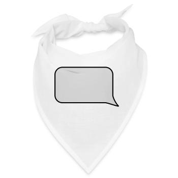 Sprechblase // Comic // Spruch machen // Aussage - Bandana - Weiß - Vorne