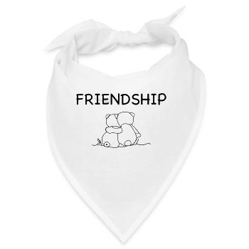 Friendship - Freundschaft - Bandana - Weiß - Vorne