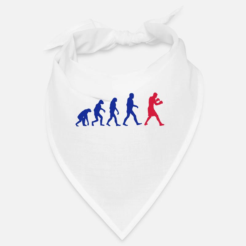 Boxing Evolution logo - Bandana - white