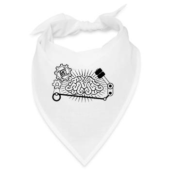 brainfuck_front - Bandana - Weiß - Vorne