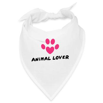 Animal Lover - Bandana - Weiß - Vorne