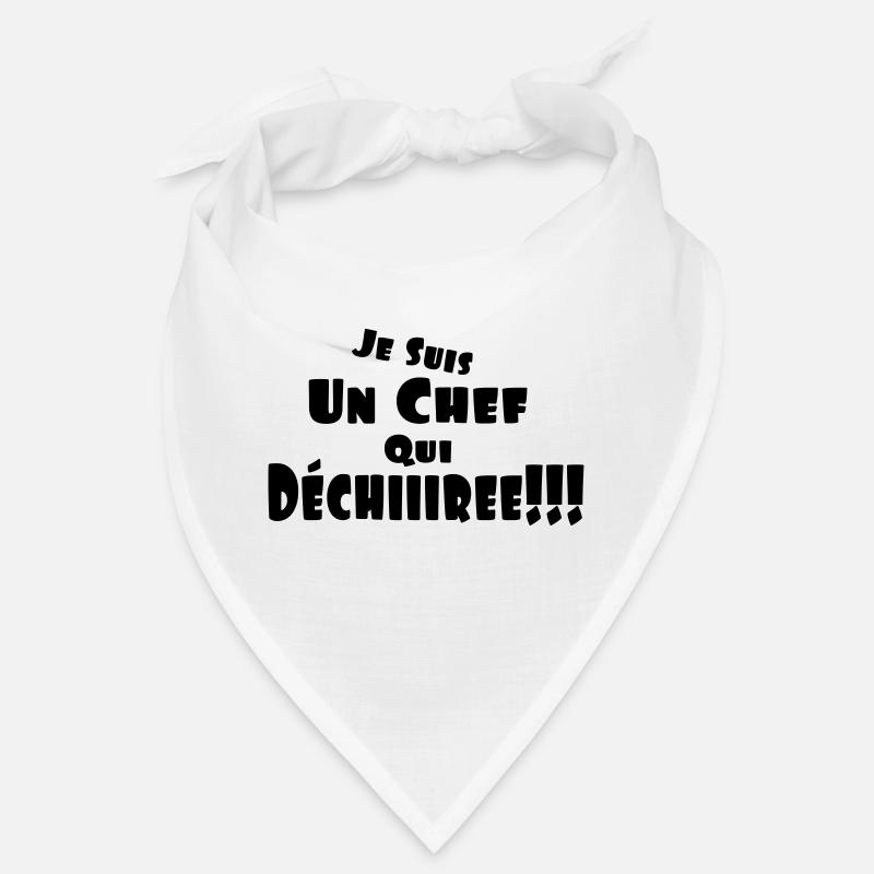 un chef qui déchire,citations,message - Bandana - blanc