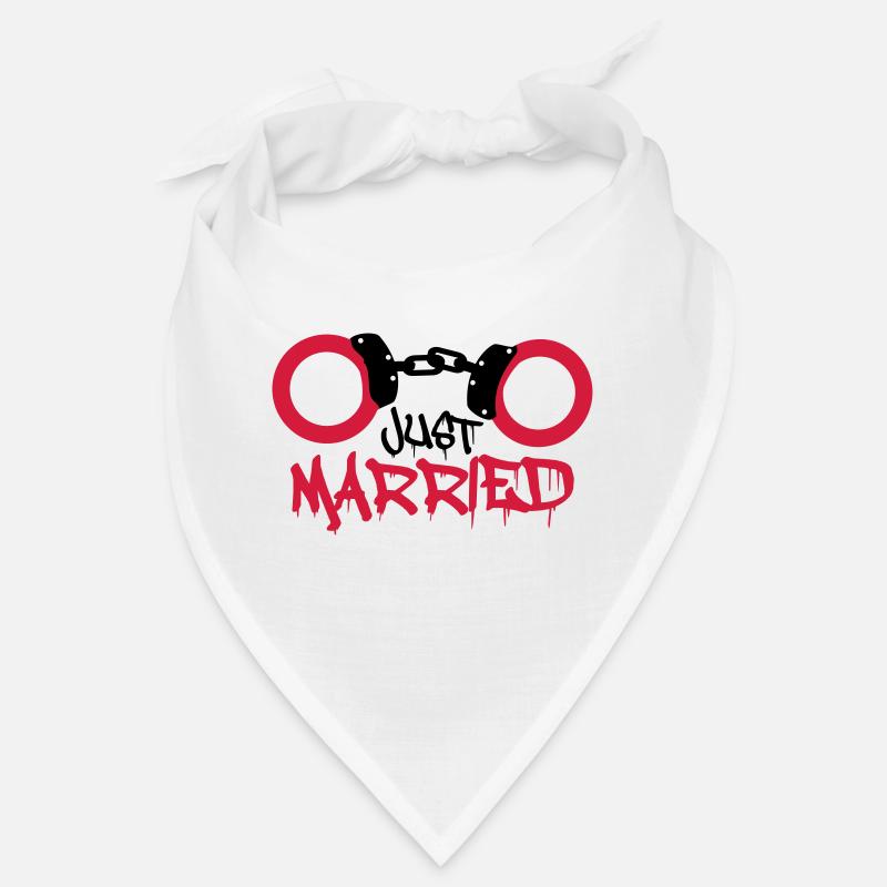 Juste mariés menottes commencés drôle Bandana