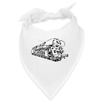Dampflok 01 1531 - Bandana - Weiß - Vorne