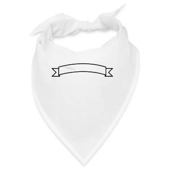 Banner Label Vorlage für Designer - Bandana - Weiß - Vorne