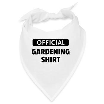 Garden - Gardener - Gardening - Green - Nature - Bandana - Weiß - Vorne