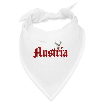 Österreich - Bandana - Weiß - Vorne