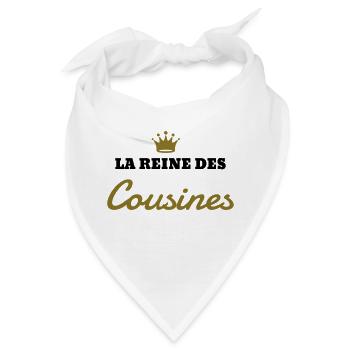 Onkel / Tante / Vetter / Cousin / Kusine - Bandana - Weiß - Vorne