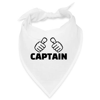 Kapitän - Bandana - Weiß - Vorne