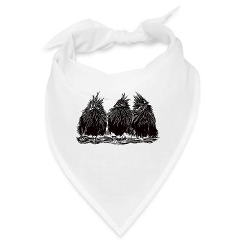 Witzige lustige Vögel - Bandana - Weiß - Vorne