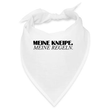 Meine Kneipe meine Regeln! - Bandana - Weiß - Vorne