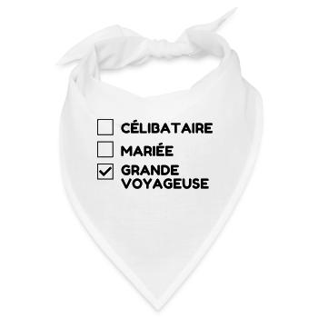 Reisen / Reisende / Urlaub / Tourismus - Bandana - Weiß - Vorne