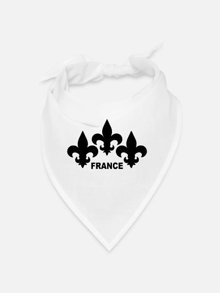 Fleurs de Lys - Bandana - blanc
