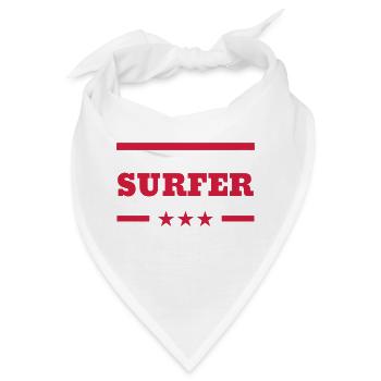 Surfen / Surfer / Surf / Surfing / Strand - Bandana - Weiß - Vorne