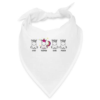 Verkäuferin - das Einhorn der Berufswelt - Bandana - Weiß - Vorne